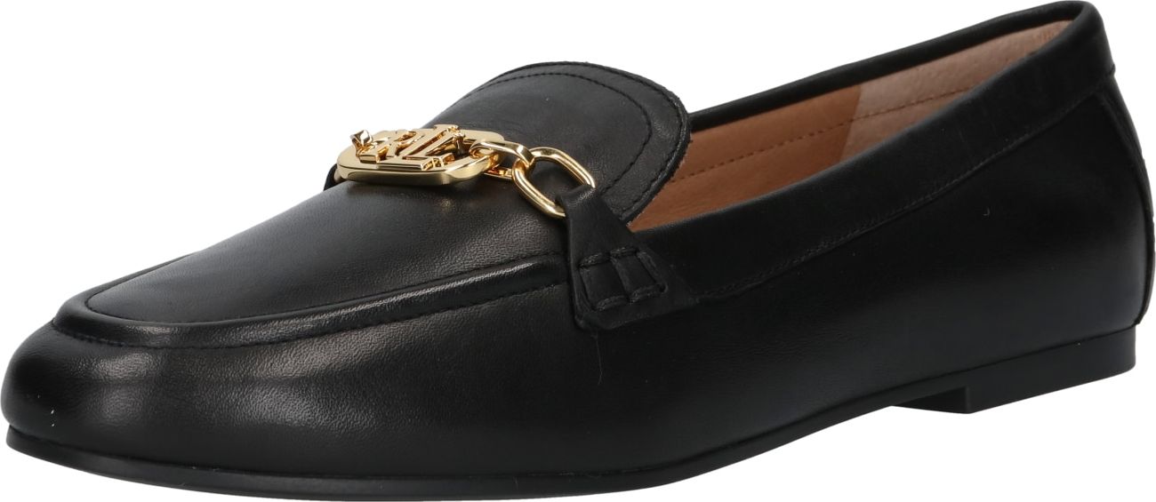 Slipper 'AVERI' Lauren Ralph Lauren zlatá / černá