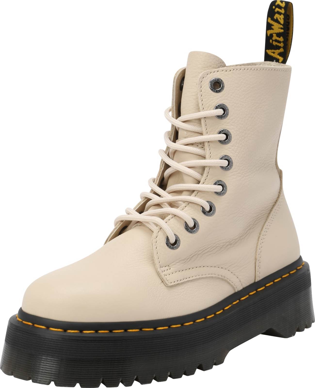 Šněrovací kozačky Dr. Martens béžová