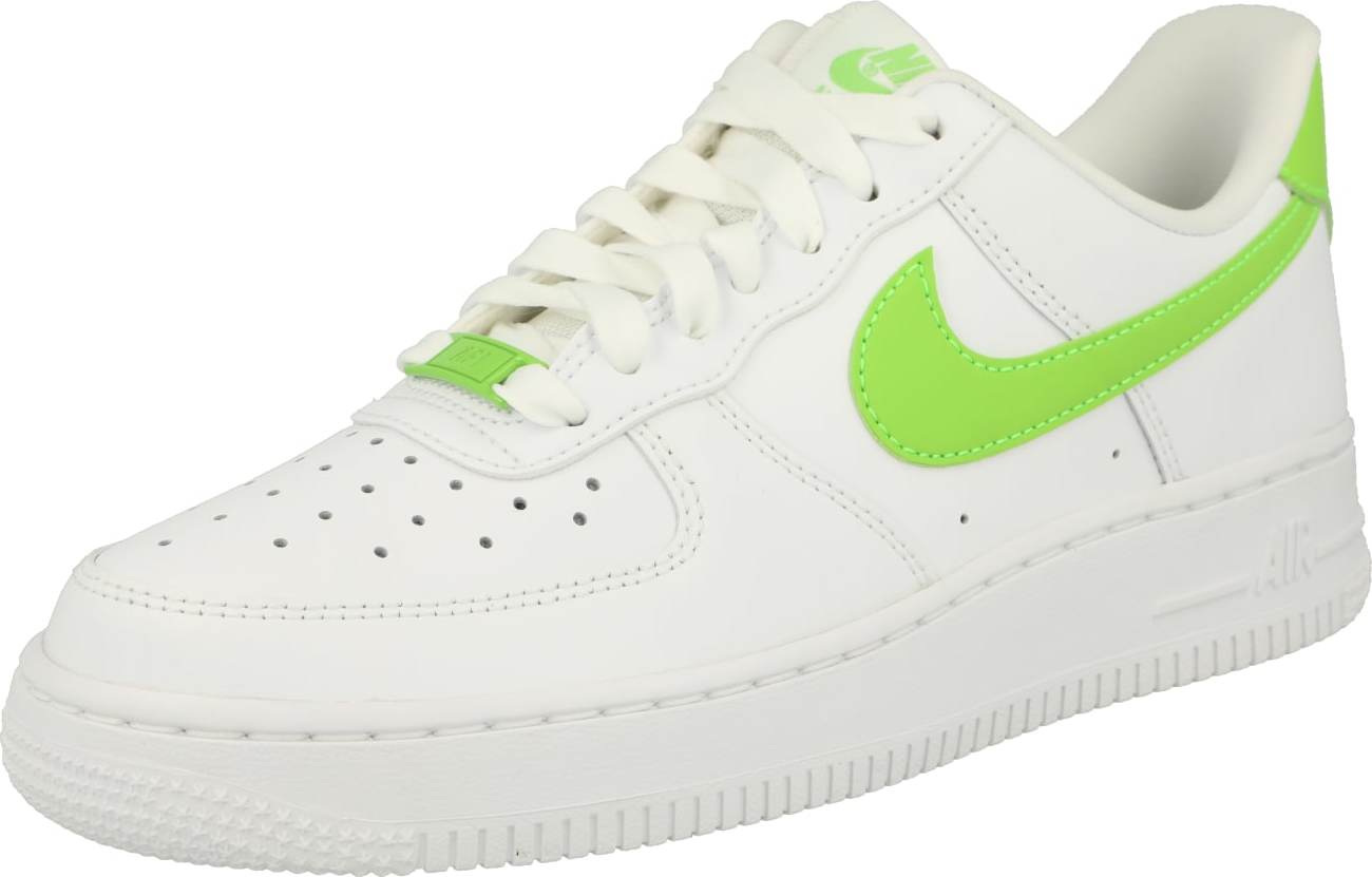 Tenisky 'AIR FORCE 1 07' Nike Sportswear světle zelená / bílá