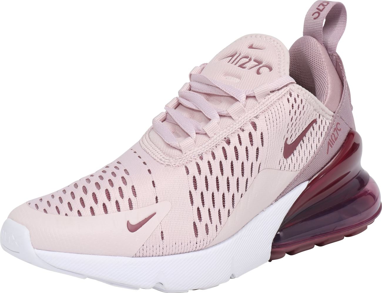 Tenisky 'AIR MAX 270' Nike Sportswear růžová / červená třešeň / bílá