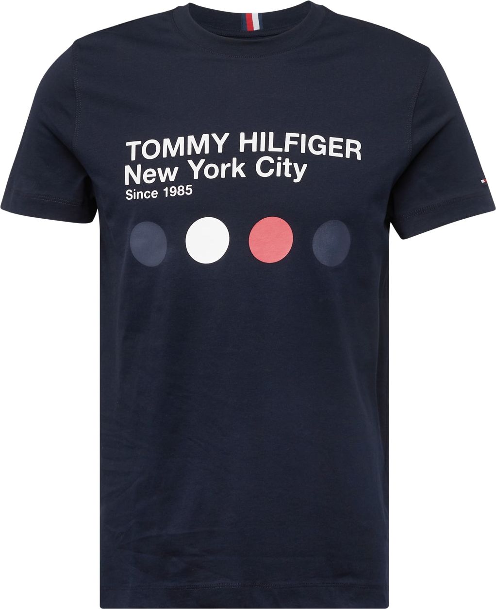 Tričko Tommy Hilfiger noční modrá / antracitová / melounová / bílá