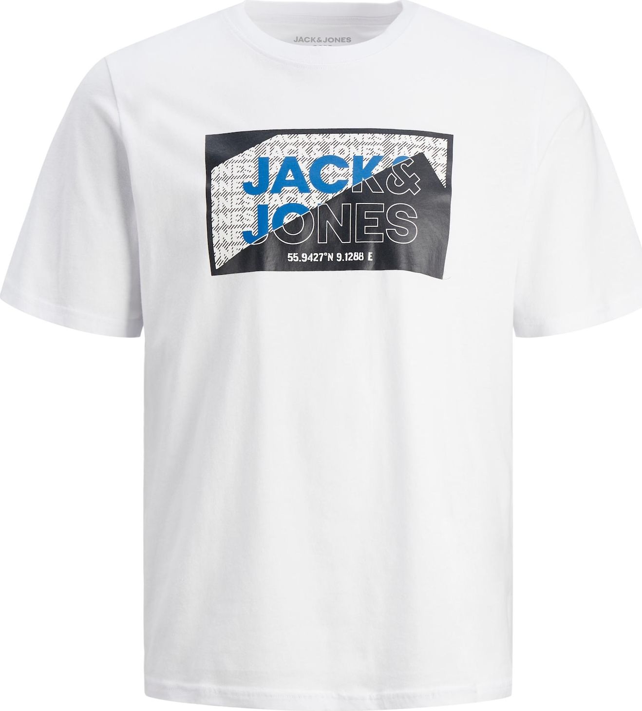 Tričko jack & jones modrá / černá / bílá