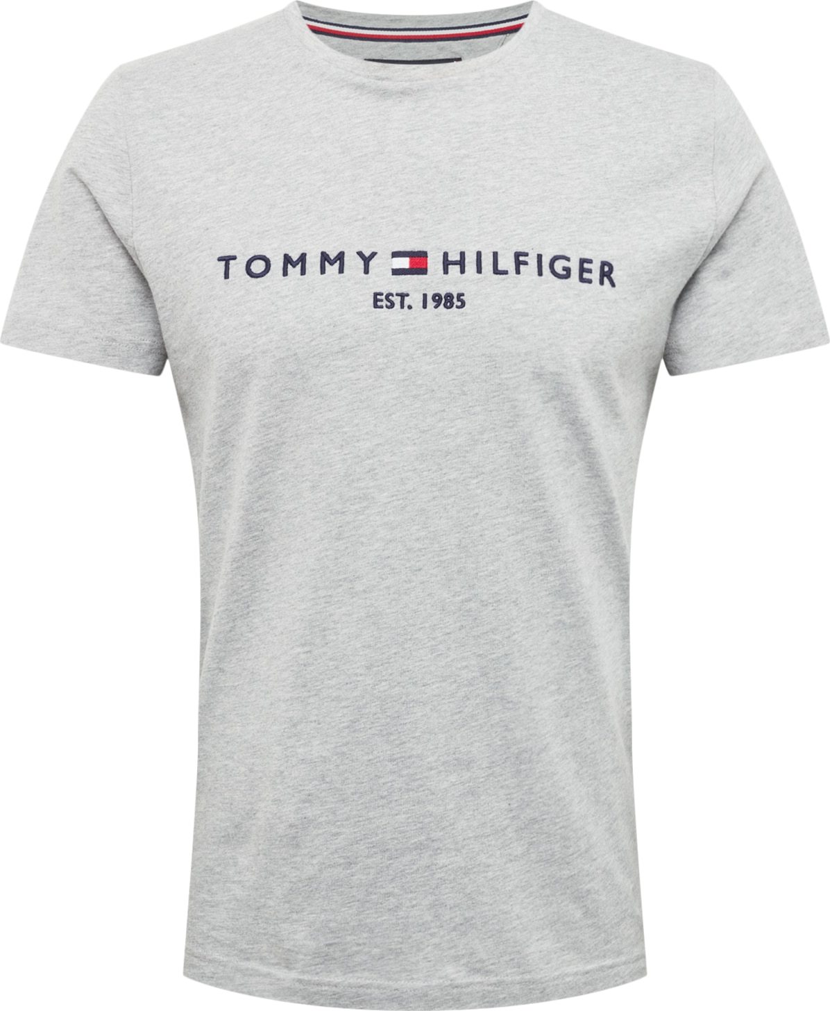 Tričko Tommy Hilfiger tmavě modrá / světle šedá / červená / bílá