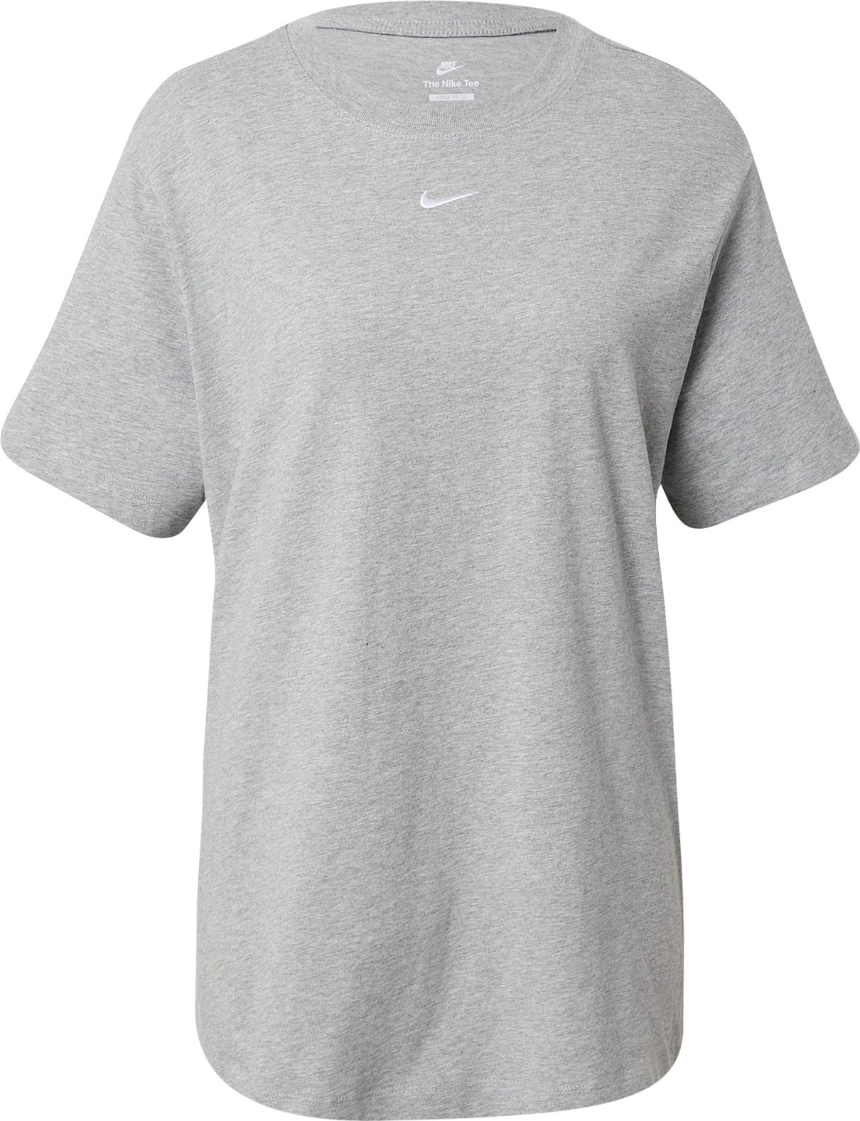 Tričko Nike Sportswear šedý melír / bílá