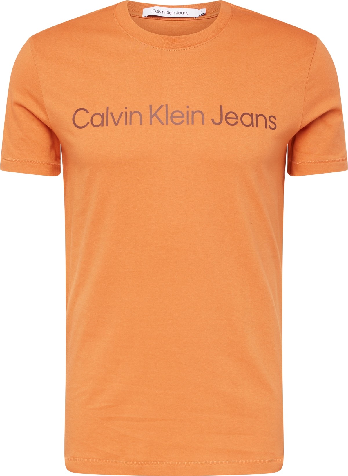 Tričko Calvin Klein Jeans oranžová / černá