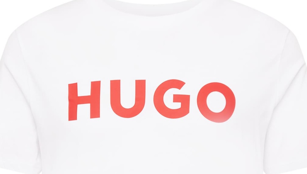 Tričko 'Dulivio' HUGO červená / bílá