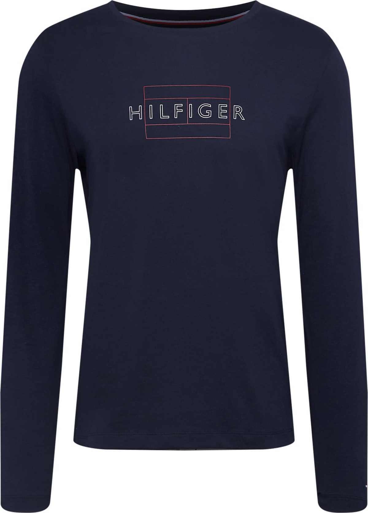 Tričko Tommy Hilfiger tmavě modrá / grenadina / bílá