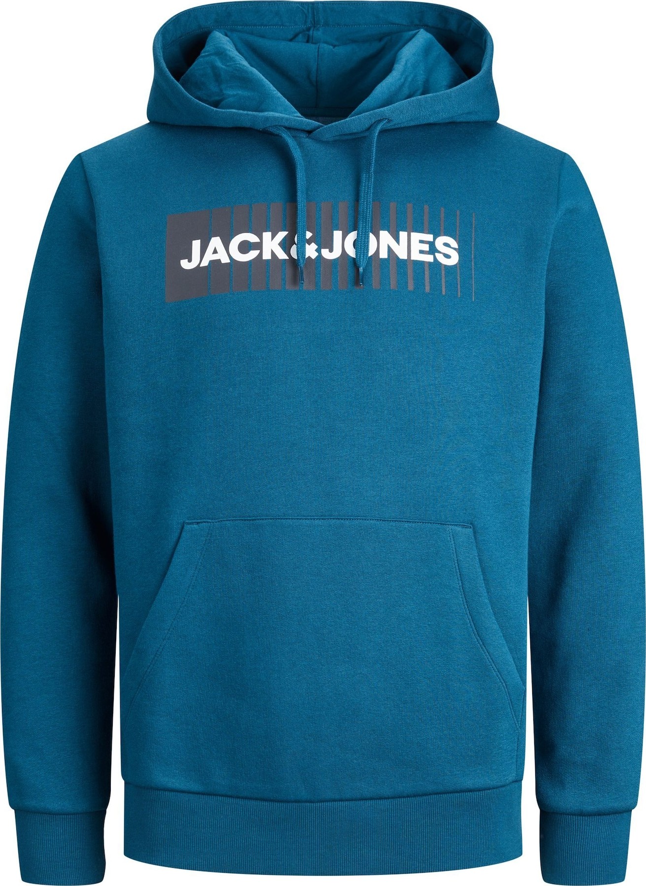 Mikina Jack & Jones Plus marine modrá / tmavě šedá / bílá