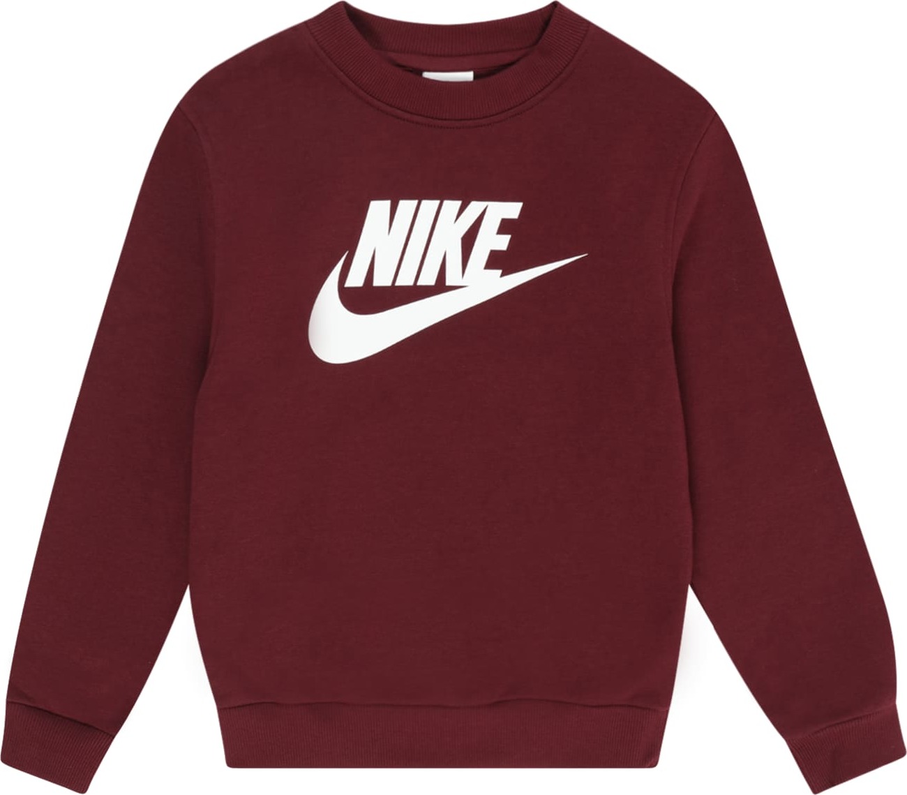 Mikina Nike Sportswear burgundská červeň / bílá