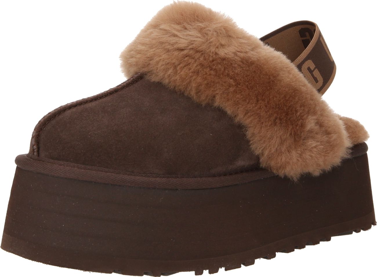 Pantofle 'FUNKETTE' Ugg hnědá / tmavě hnědá