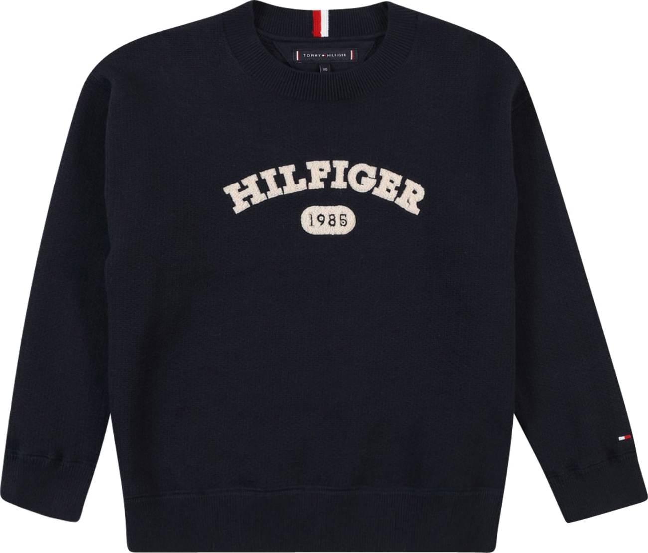 Svetr Tommy Hilfiger námořnická modř / světle hnědá