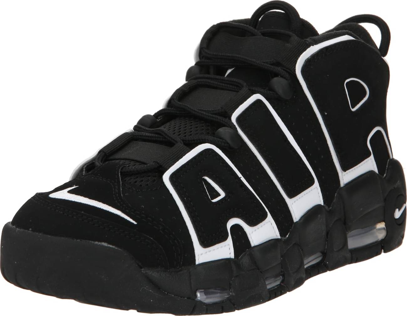 Tenisky ' Air More Uptempo' Nike Sportswear černá / bílá